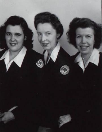 Three members of the American Red Cross
